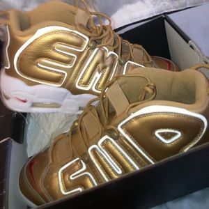 Nike Air More Uptempo Supreme “Suptempo” Gold